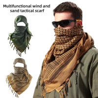 Keffiyeh Tactical Desert Scarf Wrap Shemagh Head Neck Arab Scarf Keffiyeh Scarf Wrap for Men And Wom