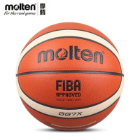 Original Molten GG7X/BG4500 Basketball FIBA Official Certification Professional Match Indoor PU Leather Man Basket Ball Size 7/6
