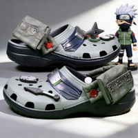crocs Kakas new Naruto co-branded Kakashi mens beach shoes are breathable and slip-resistant