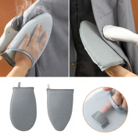 Handheld Mini Heat Resistant Ironing Pad Board Iron Cover Heat-resistant Stain Resistant Grey Garment Steamer Ironing Gloves