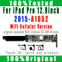 A1652 WLAN Cellular Motherboard Logic Boards 32GB 256GB 128GB With IOS System For iPad Pro 12.9inch 2016 Original Without iCloud