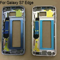 Original LCD Holder Screen Front Frame For Samsung Galaxy S7 Edge Housing Case Middle Frame For Galaxy S7 Edge Repair Parts
