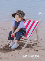 兒童攝影道具沙灘躺椅寶寶百天拍攝主題輔助2歲寶寶影樓外景拍攝