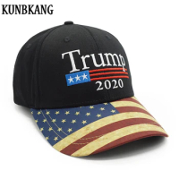 New Vintage Trump 2020 Hat USA Flag Baseball Cap Men Women Snapback Hats Embroidery Bone Unisex Casual Trump Snapback Cap Gorras