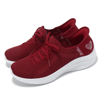 【SKECHERS】休閒鞋 Ultra Flex 3.0-Heart Me Slip-Ins 女鞋 紅 白 避震 套入式(150177-RED)