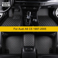 CUWEUSANG Custom Car Floor Mats For Audi A6 C5 1997-2005 Years Auto Accessories Foot Carpet