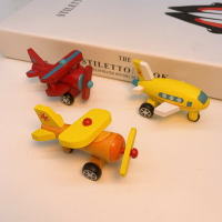 兒童木質小車慣性滑行玩具1-2-3歲寶寶和風系列迷你汽車模型組合