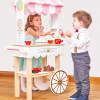 英國 Le Toy Van 角色扮演系列-夢幻甜點餐車大型玩具組