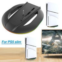 Vertical Stand Base Stand Replacement Console Stand for PS5 Slim Console Disc and Digital for Playstation 5 Slim Console
