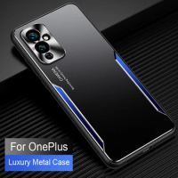 For OnePlus 9 9Pro Case Premium Aluminum Alloy Shockproof Cover With Lens Protection For ONE Plus 9 9Pro TPU+PC Matte Metal Capa