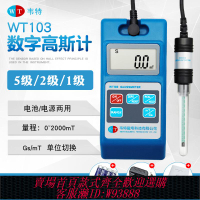{公司貨 最低價}韋特手持式特斯拉計數字高斯計磁鐵剩磁磁場測試儀釹鐵硼磁力檢測