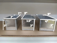 Aluminium Alloy Oblong Loaf Pan 8\x3.5\"x3\" (AL154) Silver Kitchenware"