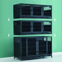 Manufacturers Sale Three Layer Detachable Dog House Multi Size Wire Isolated Feeding Large Pet Dog Cage Animal Cage