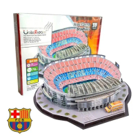 Puzzle 3D Stadium | BARCELONA - CAM NOU | Miniatur Puzzle Stadium
