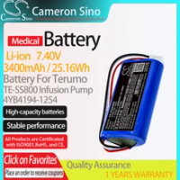 CameronSino Battery for Terumo TE-SS800 Infusion Pump fits Terumo 4YB4194-1254 Medical Replacement battery 3400mAh/25.16Wh 7.40V