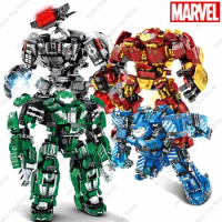 Hot Superhero Hulkbuster Steel Armor Mech Building Block Marvel Avengers Iron Man Mechs Figures Model Bricks Toys For Boys Gifts
