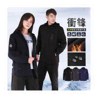 【YT shop】戶外機能保暖外套 軟殼布 防風防潑水 迷彩 刷毛外套 衝鋒外套(現貨 保暖發熱 軟殼布 衝鋒外套)
