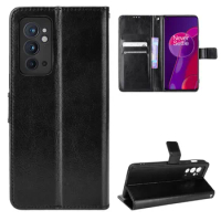 Flip Wallet PU Leather Case for OnePlus 9RT (5G) Mobile Phone Case Cover with Card Slot Holders for Oneplus 9 9R/Oneplus 9 Pro