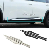 For Nissan X-trail Xtrail Rogue 2021 2022 2023 ABS Plastic Stainless steel Side Door Car Body Molding Cover Trim Accessories