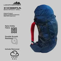 Tas Ransel Hiking 60L Tahan Air - Tas Carrier Cobra - LEAFHOPPER COBRA dengan Fit Bionic & Suspensio