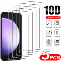 5Pcs HD Screen Protector For Samsung Galaxy S23 S21 S20 FE A54 A52 A51 A71 A50 A53 A13 A12 A34 A32 A24 A14 S23 FE Tempered Glass