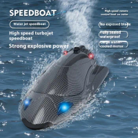 2024 New Product Fy011 High Speed Ship Turbo Jet High Speed Boat Full Scale Carbon Brush Rc Fast Boat Model Children's Toy Gift