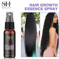 Onion Black Seed Hair Oil Spray Faster Hair Growth Stop Hair Loss Thick Long Hair Traction Alopecia Chebe Hair Growth Product