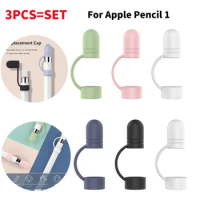 3/6PCS Replacement Pen Cap For Apple Pencil 1 Soft Silicon Protective Sleeve Holder Pencil Protective Case For Apple Accessories