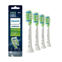 【日本代購】Philips Sonicare 正品 W3 高級白色替換牙刷頭，4 個刷頭，白色，HX9064/65