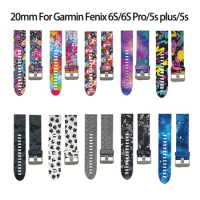 20mm Replacement Band For Garmin Fenix 5S Fenix 6S Pro Strap Silicone Wristband For Garmin Fenix5S Plus Band Bracelet Accessory