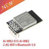 Ai-WB2-01S Ai-WB2 2.4G WiFi+Bluetooth-compatible BLE 5.0 Mesh Module Serial Port Transparent Transmission Wireless BL602 Chip 2M