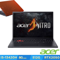 Acer 宏碁 Nitro Lite NL16-71G-5338 16吋筆電(i5-13420H/8GB/512GB/RTX2050/Win11)