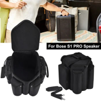 Travel Case Bag Adjustable Shoulder Strap Carrying Storage Bag Large Capacity Protective Bag for Bose S1 PRO Speaker Accessories