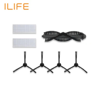 1*Main Brush+2*HEPA Filter+2*Sponge+4*Side Brushes for ILIFE a4s Robot Vacuum Cleaner Parts chuwi ilife a4s