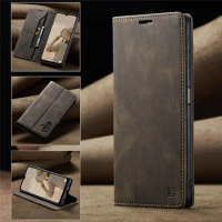 Samsung Galaxy A14 5G Case Leather Magnetic Card Flip Cover For Galaxy A14 5G Stand Cover Luxury Wallet Phone Case
