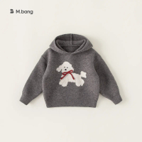 Huzhou Zhili Children's Clothing Girls' Hooded Jacket Autumn Winter Pullover Knitted Sweater Childre