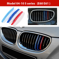 3pcs M Power For BMW X1 E84 F48 X2 F39 X3 F25 G01 X4 F26 G02 X5 E70 F15 G05 X6 E71 F16 G06 Car Racing Front Grille Trim Strips