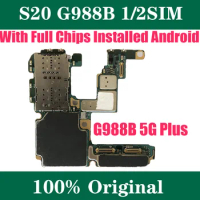 Single/Dual SIM ROM 128GB S20 Ultra G980F G985F G981B G986B G981U G988B 5G Plus EU USA Version Motherboard Logic Board