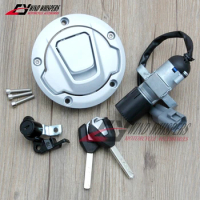Motorcycle Ignition Switch Fuel Gas Cap Cover Seat Lock &amp; 2 Keys For CF MOTO 250SR 250 SR 300 NK 250NK 300NK 2022 2023 2024
