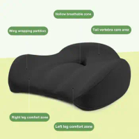 Ergonomic Seat Cushion Supportive Seat Cushion Memory Foam Office Chair Seat Cushion with Ergonomic Design for Pressure Relief