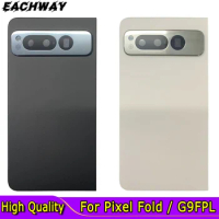 High Quality For Google Pixel Fold Back Battery Cover Door Rear Glass Battery Cover Replace For Google Pixel Fold G9FPL Housing
