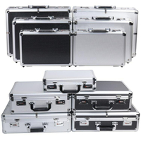 鋁合金工具箱儀器設備收納盒小型文件保險密碼箱子手提箱大號定做 全館免運