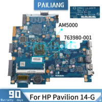 PAILIANG Laptop motherboard For HP Pavilion 14-G AM5000 Mainboard LA-A997P 763980-001 DDR3 tesed