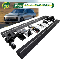 2Pcs For Li L8 air PAO MAX 2023 EMP Truck Electric intelligence Running Boards Bar Pedals Side Step Bars with LED Lights