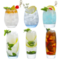Lead Free Crystal Highball Glass Barware Collins Tumbler Drinking Glasses For Water, Juice, Beer, And Cocktail