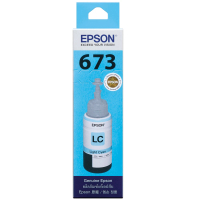 【EPSON】673 原廠淡藍色墨水罐/墨水瓶 70ml(T673500)