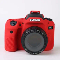 Camera Silicone Armor Skin Case Body Cover Protector for Canon 90D DSLR Camera bag