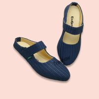 Sepatu Kickers Cewek Flatshoes Rajut Best Seller Wanita Kerja