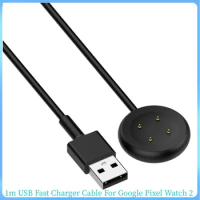 1m USB Fast Charger Cable For Google Pixel Watch 2 Charging Bracket 41mm Adapter Cord