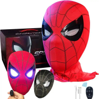 Topeng Spiderman, dengan Mata dan Alat Kawalan Jauh Boleh Alih, Mainan Spiderman Peter Parker, Sesua